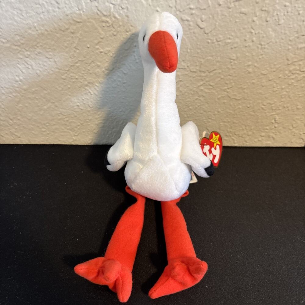 Beanie Babies Ty Stilts the Stork - DOB June 16, 1998